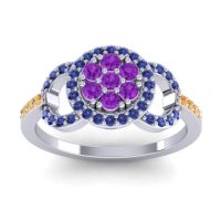 Statement Floral Pave Zirisa Ring