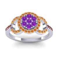 Statement Floral Pave Zirisa Ring