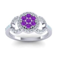 Statement Floral Pave Zirisa Ring