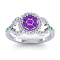 Statement Floral Pave Zirisa Ring