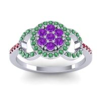 Statement Floral Pave Zirisa Ring