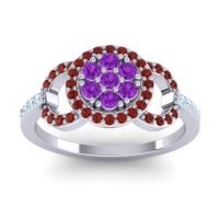 Statement Floral Pave Zirisa Ring