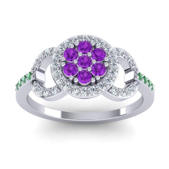 Statement Floral Pave Zirisa Ring
