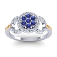 Statement Floral Pave Zirisa Ring