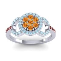 Statement Floral Pave Zirisa Ring