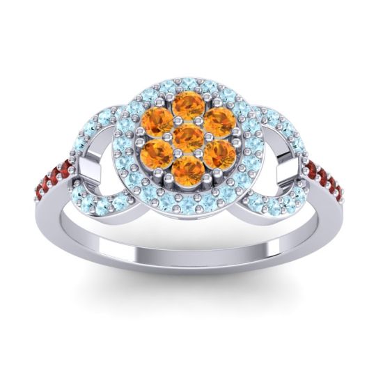 Statement Floral Pave Zirisa Ring