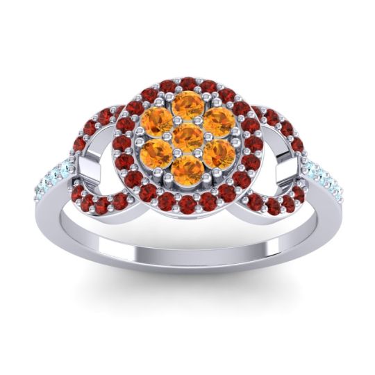 Statement Floral Pave Zirisa Ring