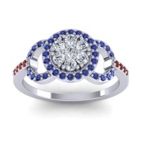 Statement Floral Pave Zirisa Ring