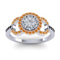 Statement Floral Pave Zirisa Ring