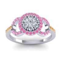 Statement Floral Pave Zirisa Ring