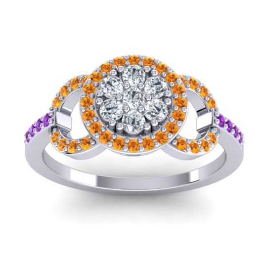 Statement Floral Pave Zirisa Ring