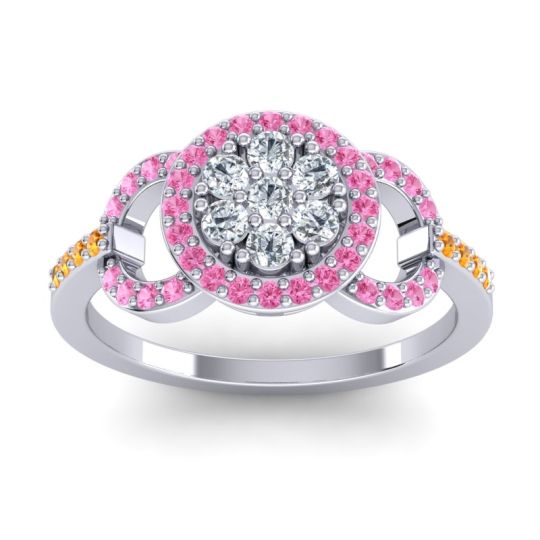 Statement Floral Pave Zirisa Ring