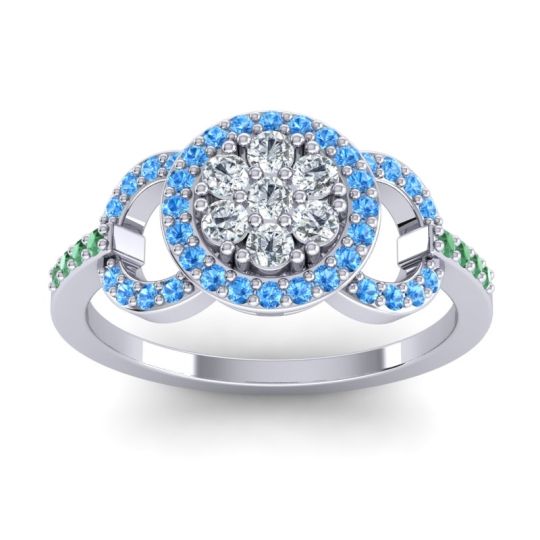 Statement Floral Pave Zirisa Ring