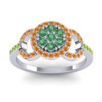 Statement Floral Pave Zirisa Ring