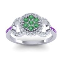 Statement Floral Pave Zirisa Ring