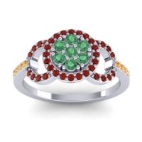 Statement Floral Pave Zirisa Ring