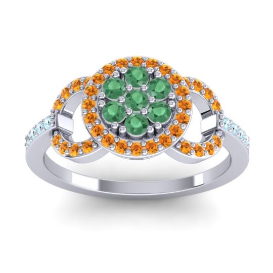 Statement Floral Pave Zirisa Ring