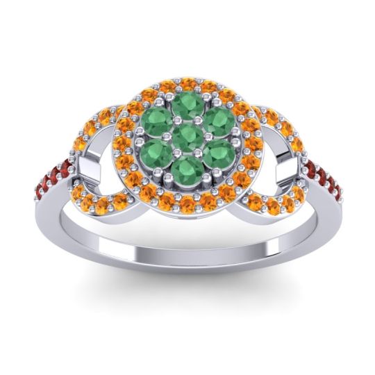 Statement Floral Pave Zirisa Ring