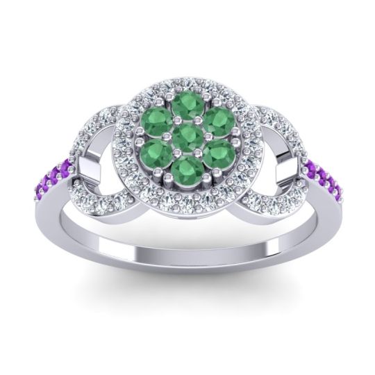 Statement Floral Pave Zirisa Ring