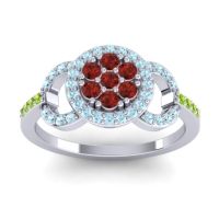 Statement Floral Pave Zirisa Ring