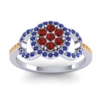 Statement Floral Pave Zirisa Ring