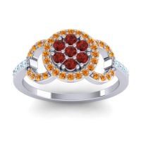 Statement Floral Pave Zirisa Ring