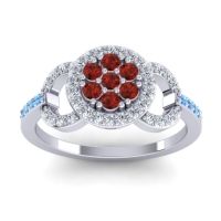 Statement Floral Pave Zirisa Ring
