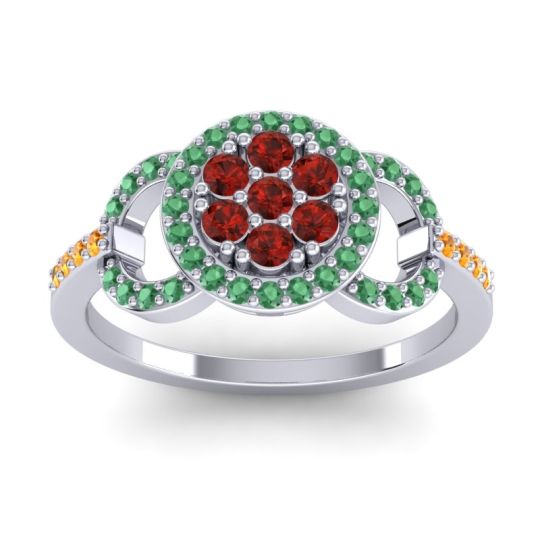 Statement Floral Pave Zirisa Ring