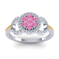 Statement Floral Pave Zirisa Ring