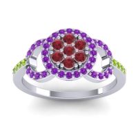 Statement Floral Pave Zirisa Ring
