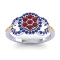 Statement Floral Pave Zirisa Ring
