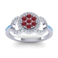 Statement Floral Pave Zirisa Ring