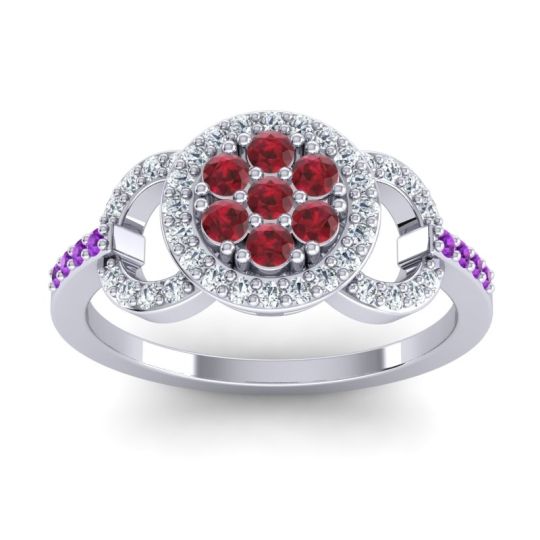 Statement Floral Pave Zirisa Ring