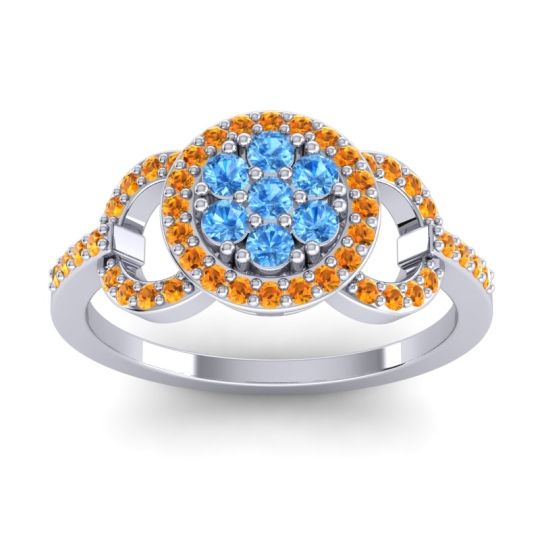 Statement Floral Pave Zirisa Ring