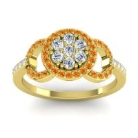 Statement Floral Pave Zirisa Ring