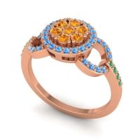 Statement Floral Pave Zirisa Ring