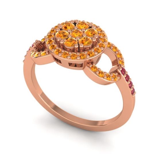 Statement Floral Pave Zirisa Ring