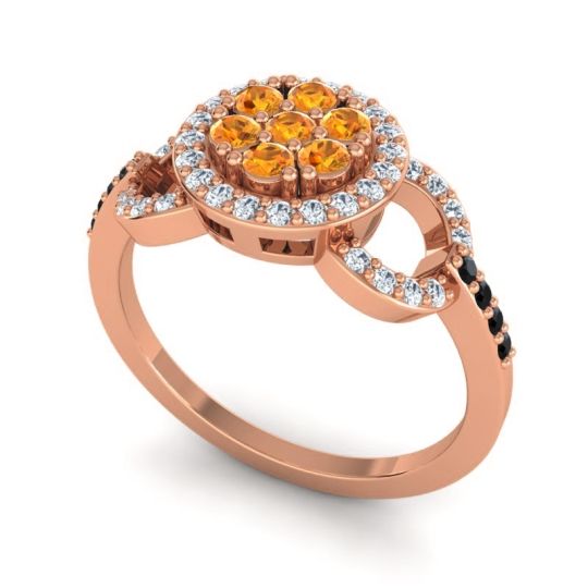 Statement Floral Pave Zirisa Ring