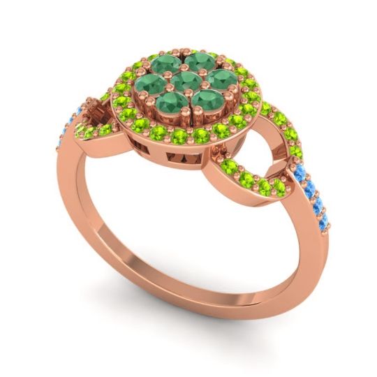 Statement Floral Pave Zirisa Ring