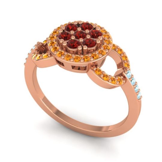 Statement Floral Pave Zirisa Ring