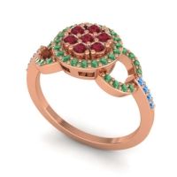 Statement Floral Pave Zirisa Ring