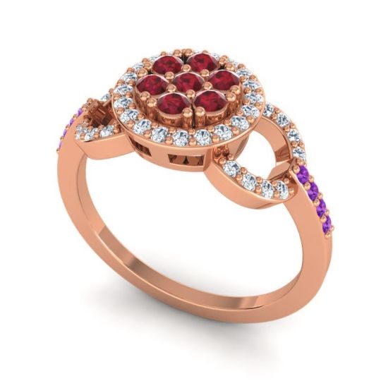 Statement Floral Pave Zirisa Ring