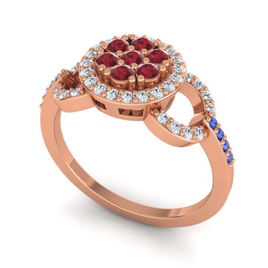 Statement Floral Pave Zirisa Ring