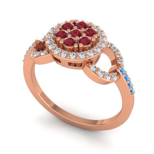 Statement Floral Pave Zirisa Ring