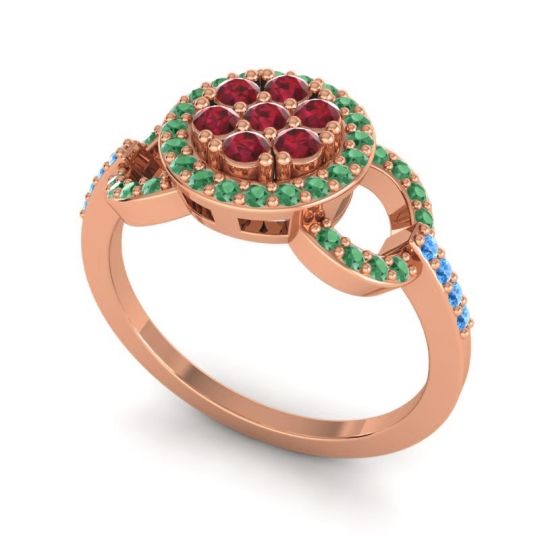 Statement Floral Pave Zirisa Ring