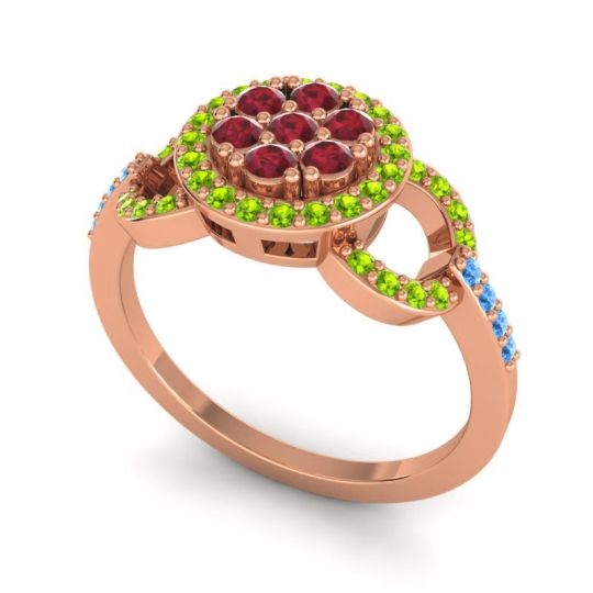 Statement Floral Pave Zirisa Ring