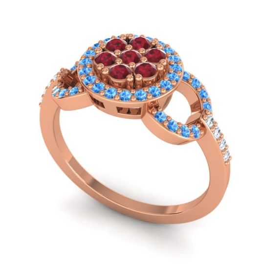 Statement Floral Pave Zirisa Ring