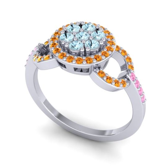 Statement Floral Pave Zirisa Ring