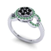 Statement Floral Pave Zirisa Ring