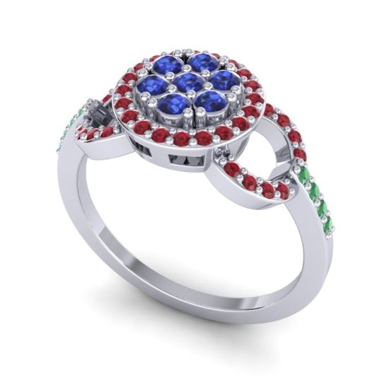 Statement Floral Pave Zirisa Ring